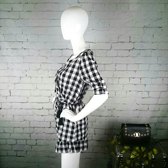 Hazel gingham crossed bodice romper - Picture 2 of 6